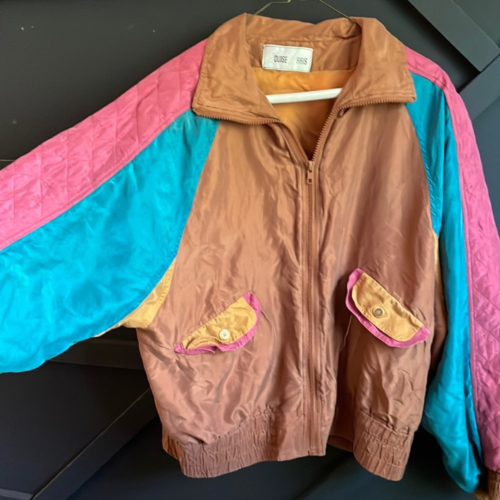 Vintage Silk Windbreaker Set